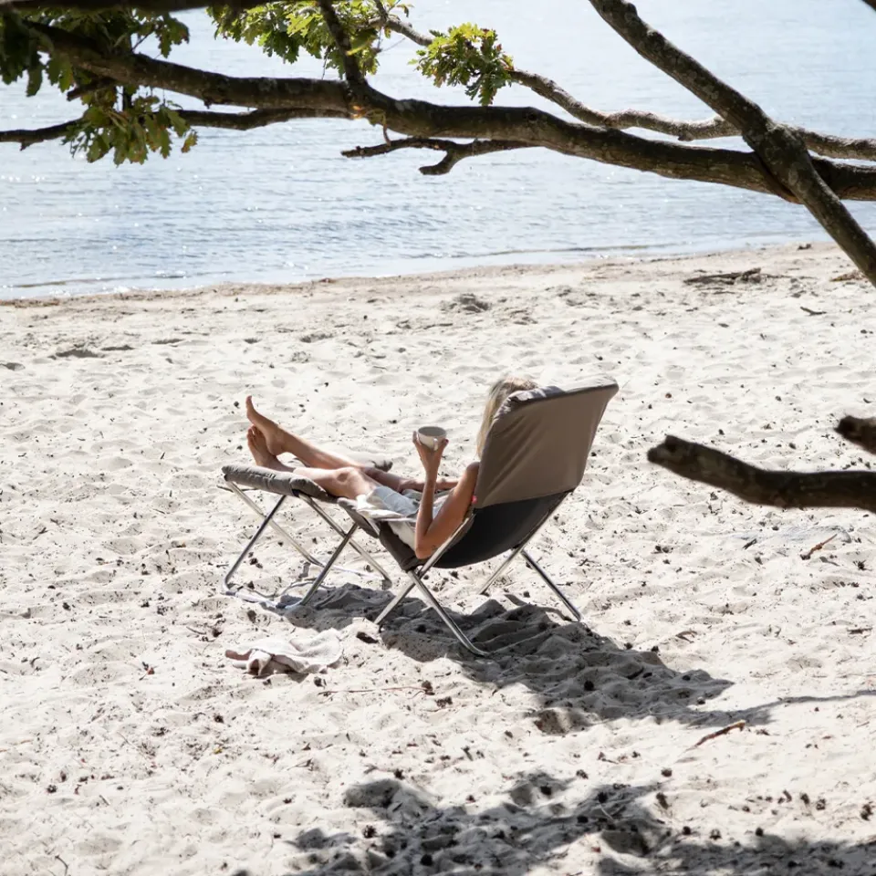 Fiam Seating*Fiesta Soft sun lounger, Fabric -aluminium frame Grey