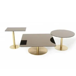 Tom Dixon Coffee Tables*Flash coffee table 80x80 cm, mirror glass- stand Black
