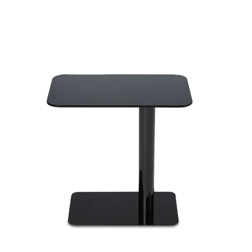 Tom Dixon Side Tables*Flash side table 30x50 cm, mirror glass- stand Black