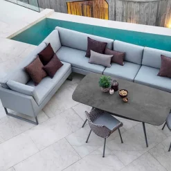 Cane-line Garden Sofas & Garden Benches|Outdoor Lounge Furniture*Flex modular sofa, , left, incl. cushions Grey