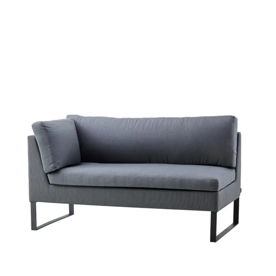 Cane-line Garden Sofas & Garden Benches|Outdoor Lounge Furniture*Flex modular sofa, , right, incl. cushions Grey