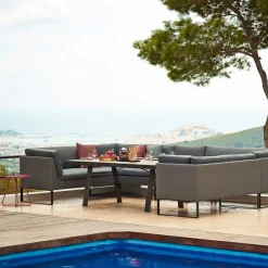 Cane-line Garden Sofas & Garden Benches|Outdoor Lounge Furniture*Flex modular sofa, , single, incl. cushions Grey