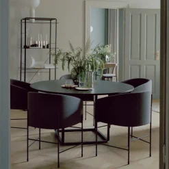New Works Dining Tables*Florence round dining table, ash-ø120 cm- stand Black