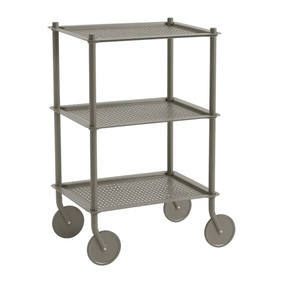 Muuto Serving Trolleys*Flow 3-layer trolley 90 cm, Taupe Beige