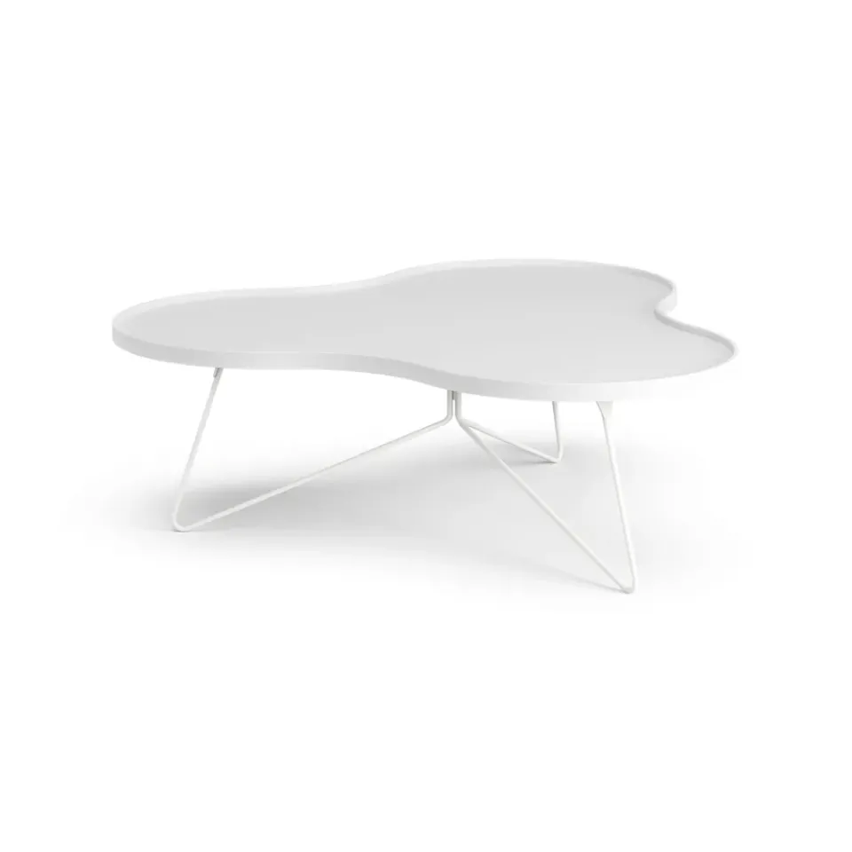 Swedese Coffee Tables*Flower mono table 107x114 cm, H39 cm Ash glazed White