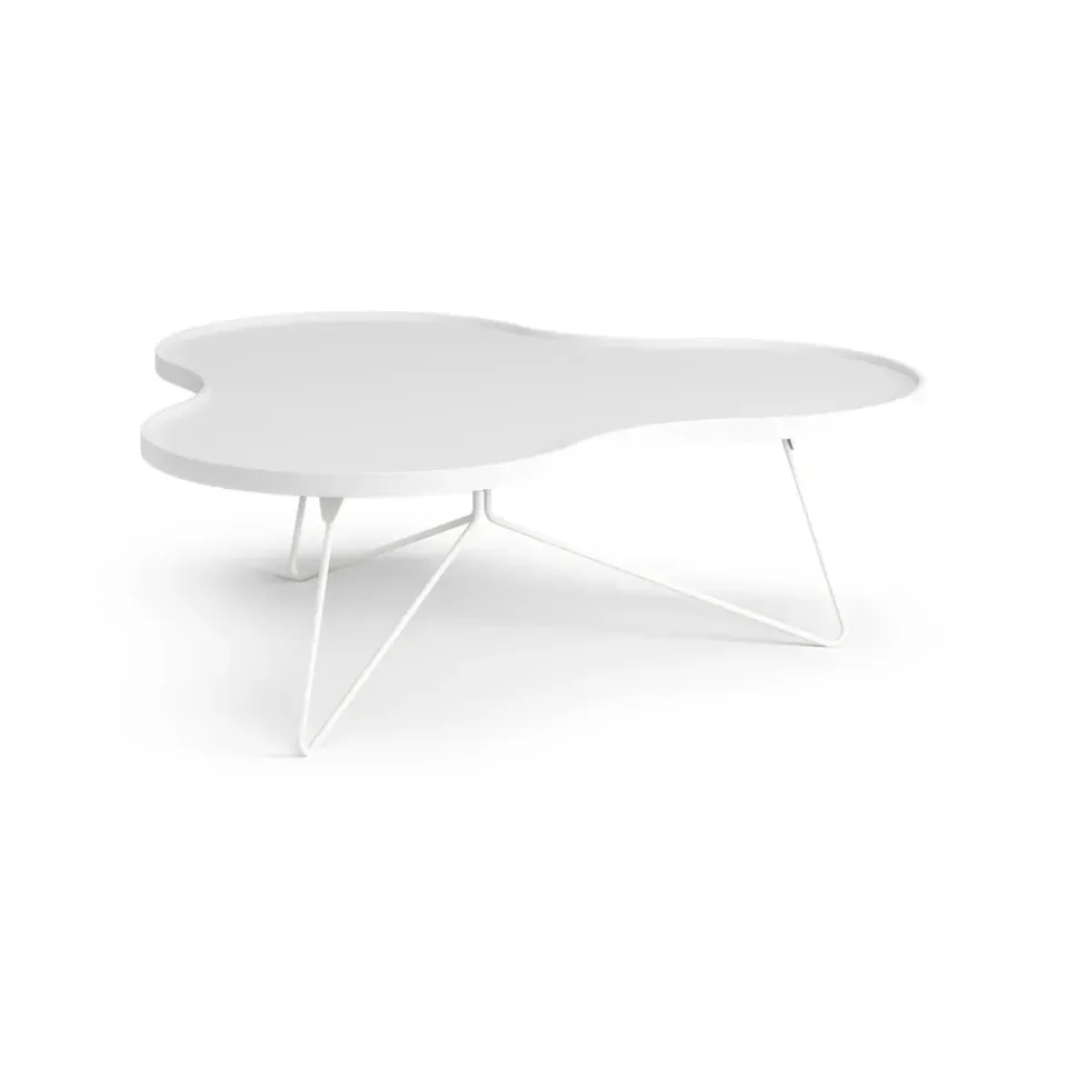 Swedese Coffee Tables*Flower mono table 107x114 cm, H39 cm Ash glazed White