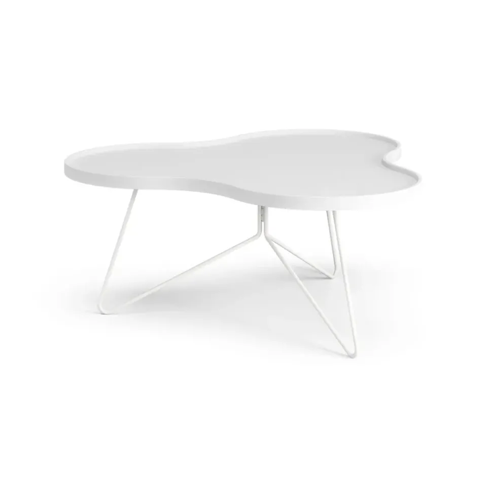 Swedese Coffee Tables*Flower mono table 84x90 cm, H39 cm Ash glazed White