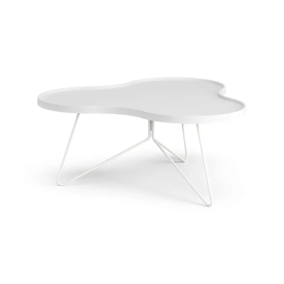 Swedese Coffee Tables*Flower mono table 84x90 cm, H39 cm Ash glazed White