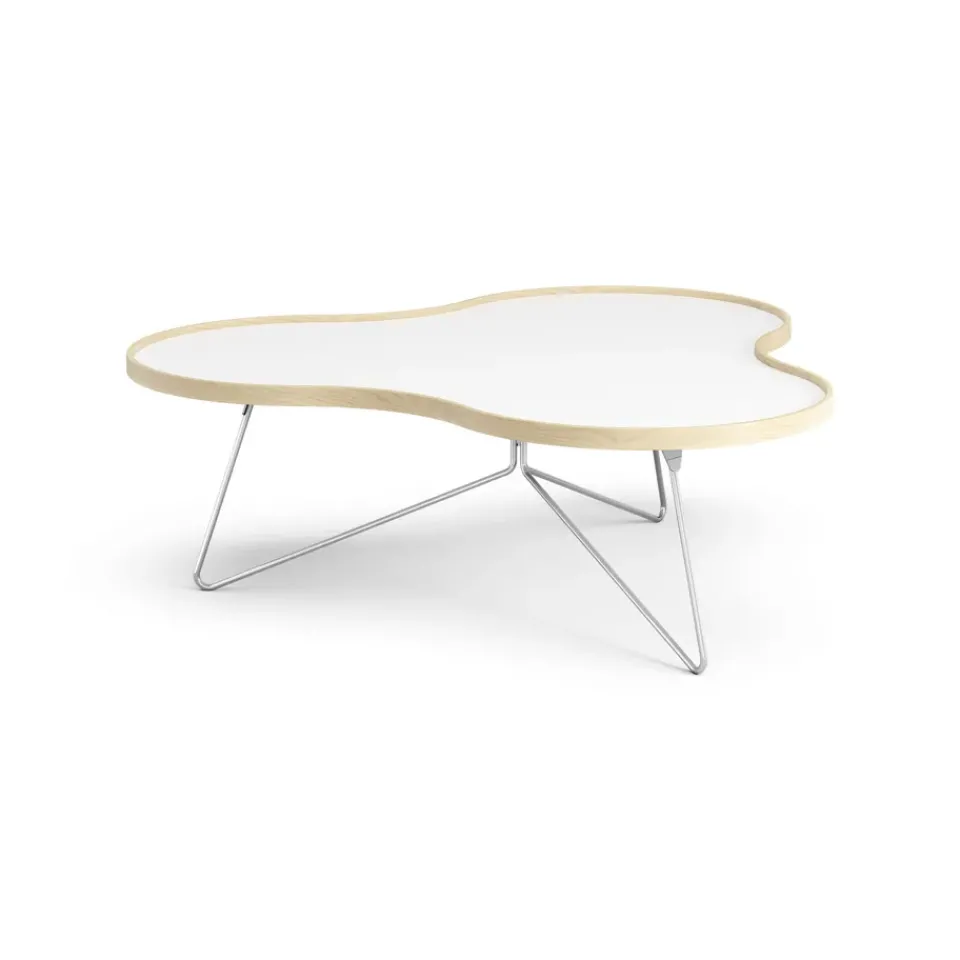 Swedese Coffee Tables*Flower table 107x114 cm, H39 cm birch laquered White