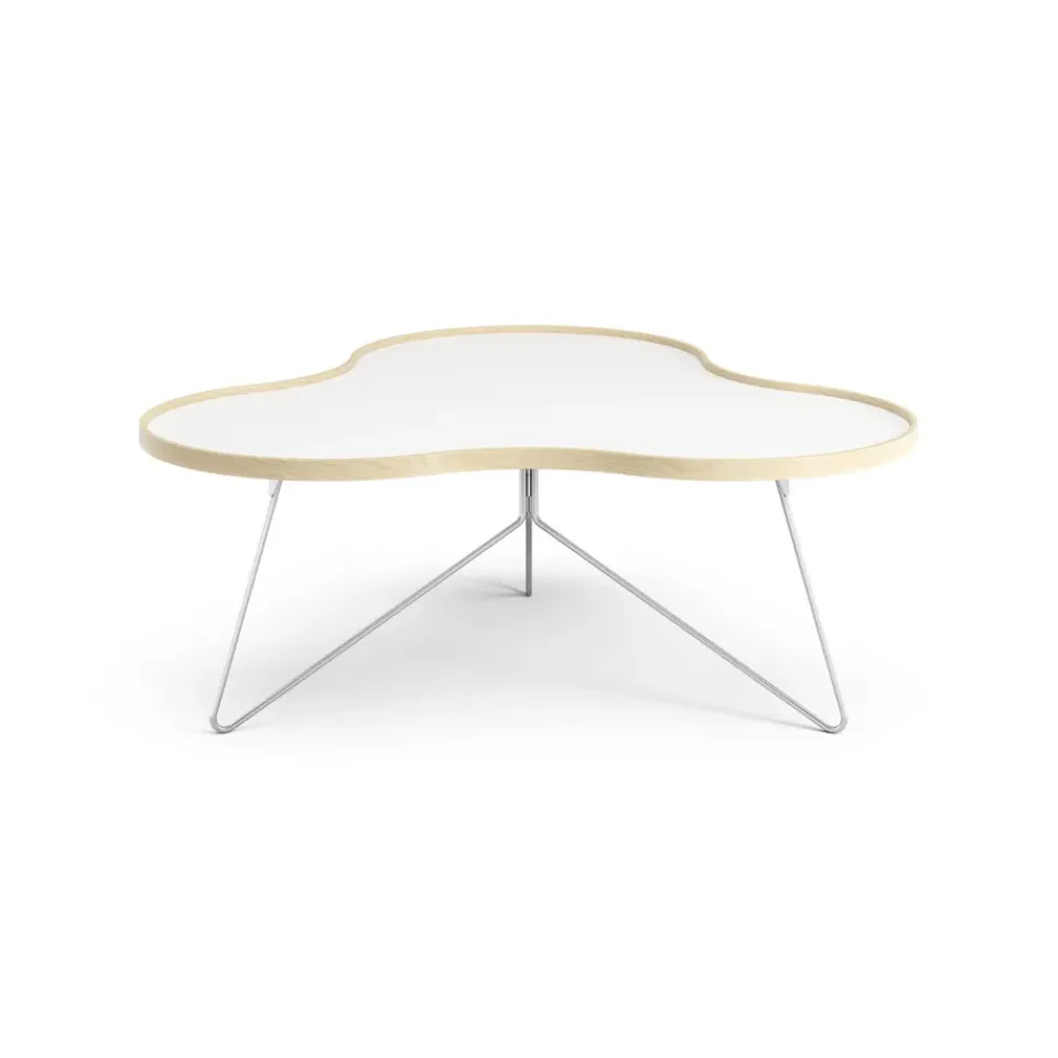 Swedese Coffee Tables*Flower table 107x114 cm, H45 cm birch laquered White