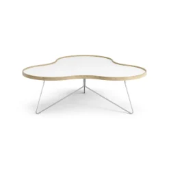 Swedese Coffee Tables*Flower table 107x114 cm, H39 cm Oak laquered White