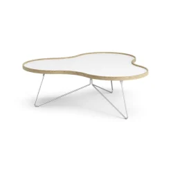 Swedese Coffee Tables*Flower table 107x114 cm, H39 cm Oak laquered White