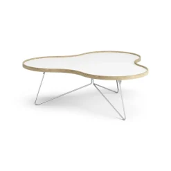 Swedese Coffee Tables*Flower table 107x114 cm, H45 cm Oak laquered White