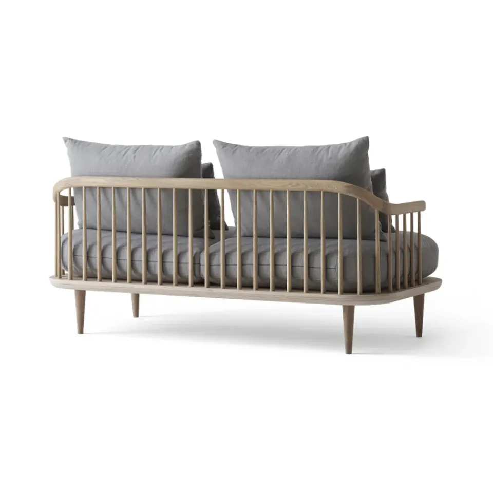 &Tradition Sofas*Fly SC2 sofa, Fabric hot madison 094 light . White oiled oak Grey