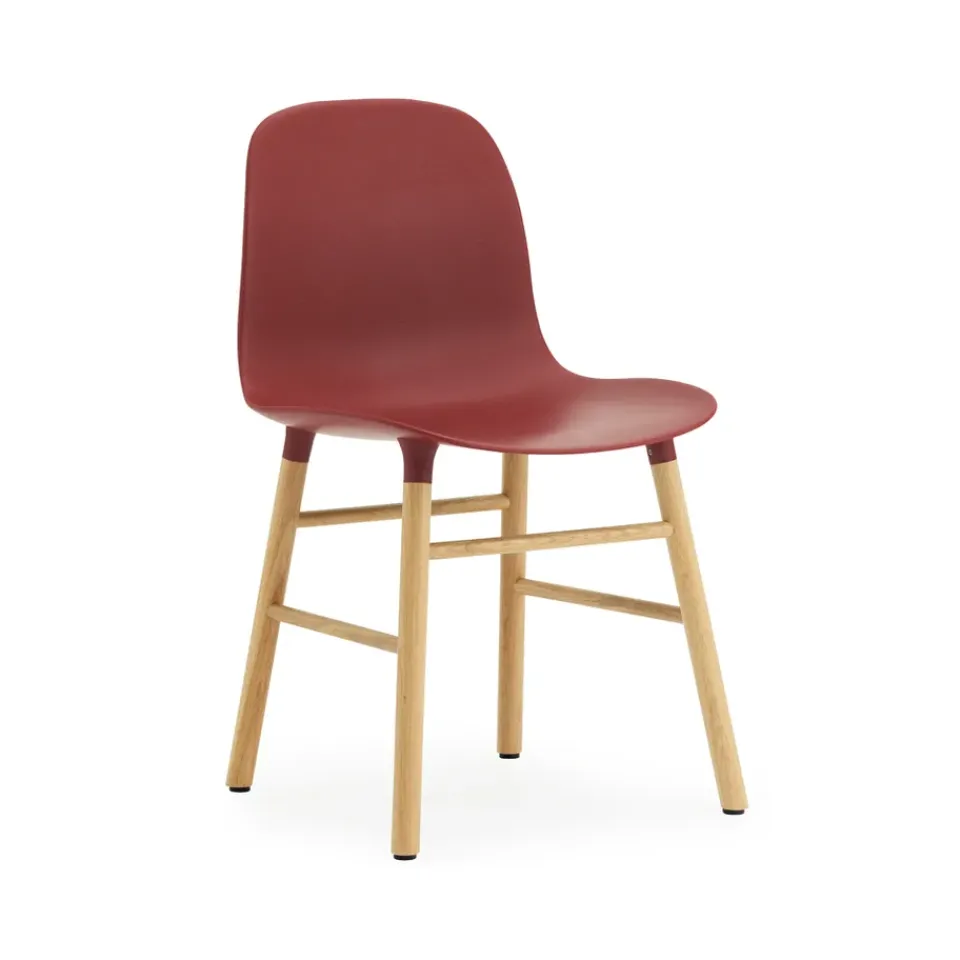 Normann Copenhagen Chairs*Form Chair, , oak legs Red