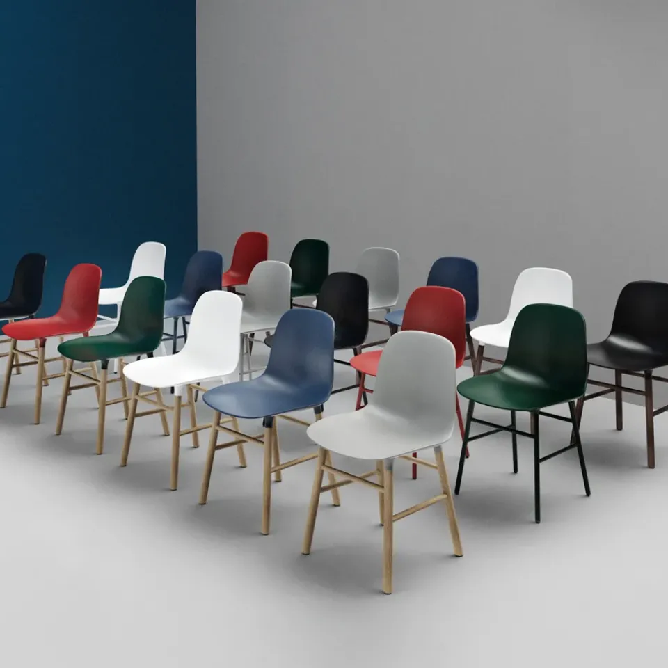 Normann Copenhagen Chairs*Form Chair, , oak legs Red