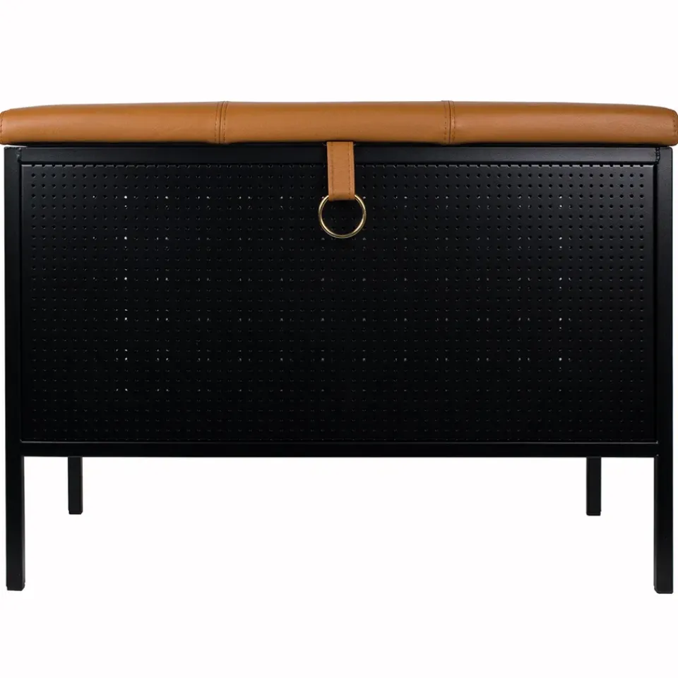 Maze Benches*Frank storage bench, -Cognac Black