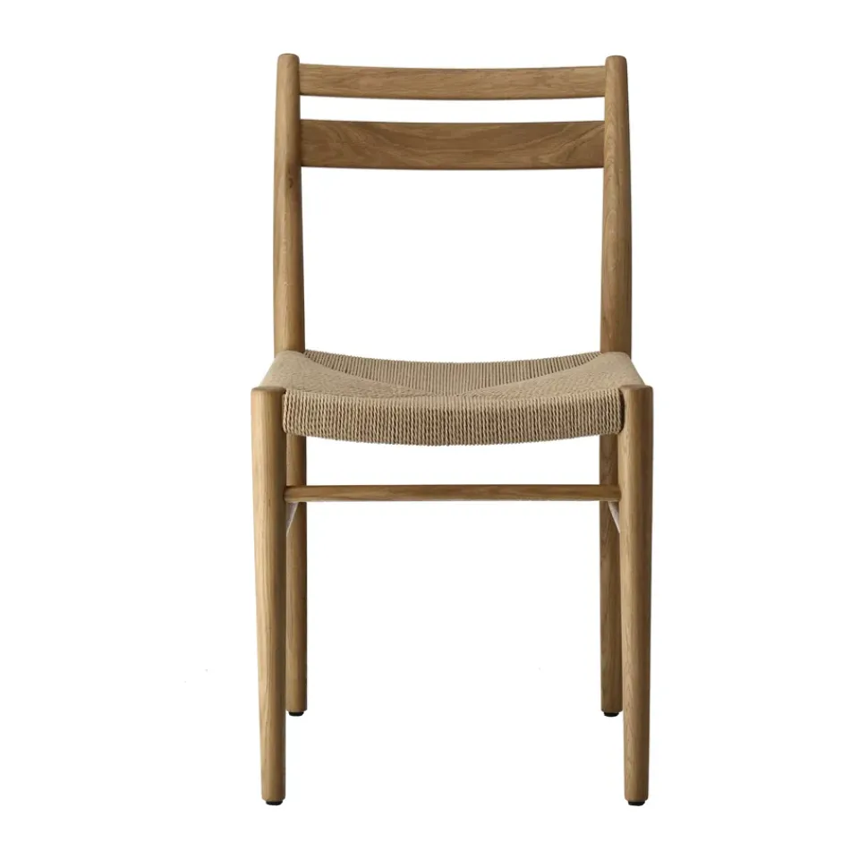 1898 Chairs*Fridhem dining chair, Papercord-laquered oak Beige