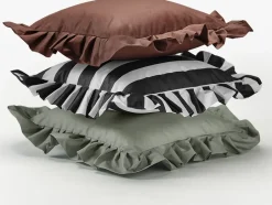 Garden Glory Garden Details & Accessories*Outdoor cushion with frill 45x45 cm, -white Black