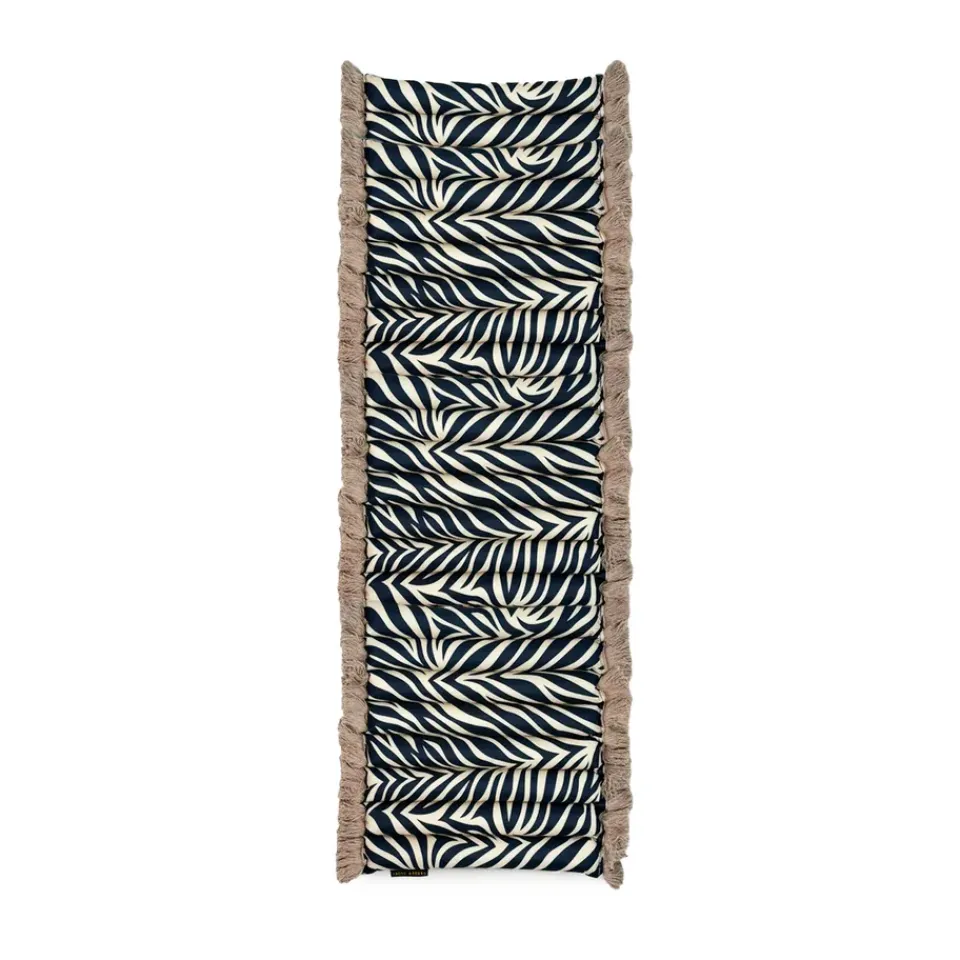 Garden Glory Garden Details & Accessories|Seat Cushions & Pads*Outdoor seat cushion bench, Zebra fringe Beige