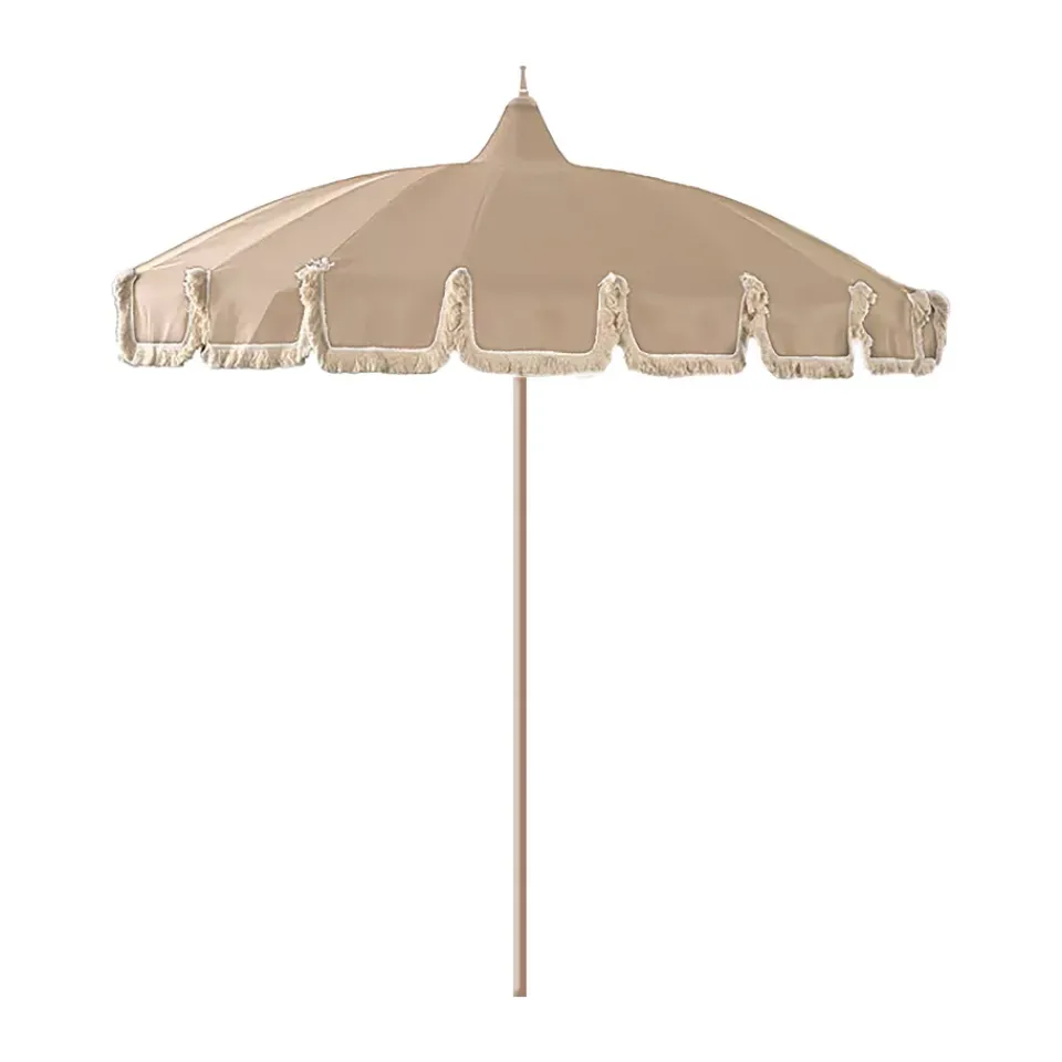 Garden Glory Sun Protection*parasol, fringe Beige