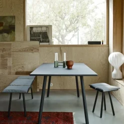 Fritz Hansen Benches*Georg bench, Black stained oak GreyBlack