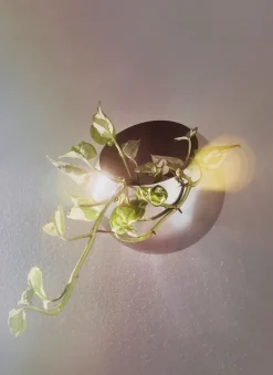 AYTM Garden Details & Accessories*Globe flower pot vägg Ø17 cm, Silver Silver-coloured