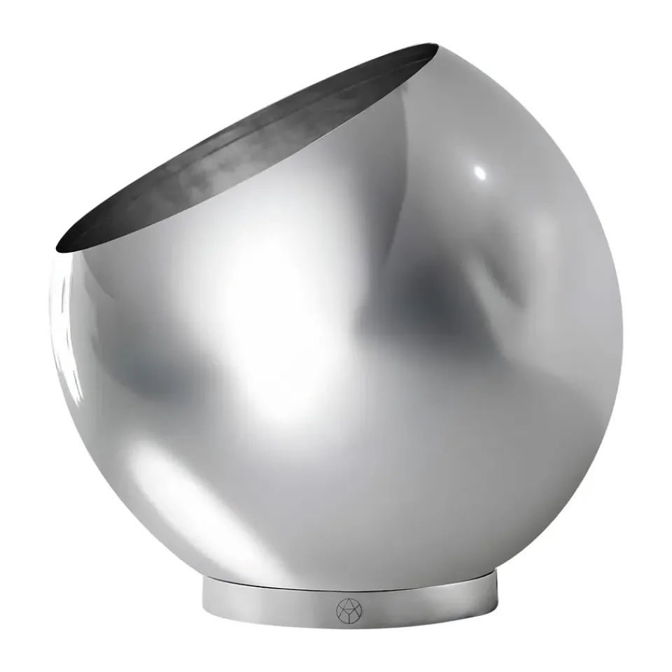 AYTM Garden Details & Accessories*Globe flowerpot Ø37 cm, Silver Silver-coloured