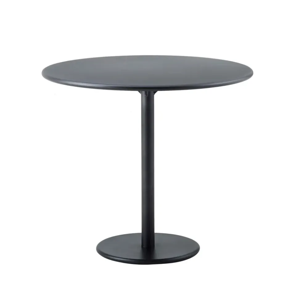 Cane-line Table For Outdoor Use|Balcony Furniture*Go coffee table Ø80 cm, Lava -lava Grey