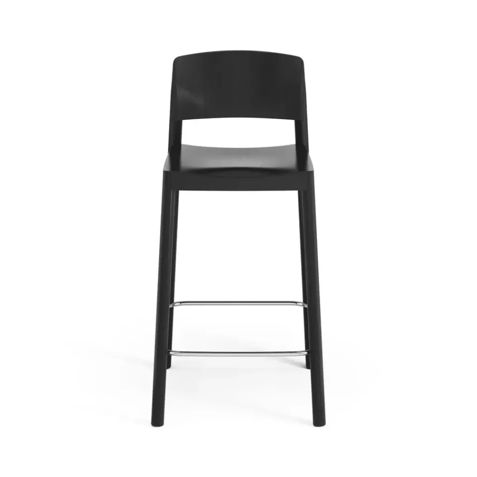 Swedese Bar Stools*Grace bar stool 63 cm, Ash glazed Black