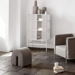 Kristina Dam Studio Display & Glass Cabinets*Grid cabinet, Beige