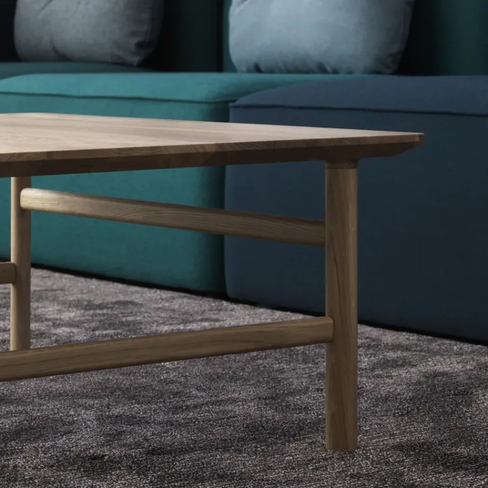 Normann Copenhagen Coffee Tables*Grow coffee table, Oak clear lacquer small Beige