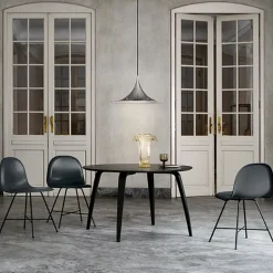 GUBI Dining Tables*round dining table, American walnut Brown