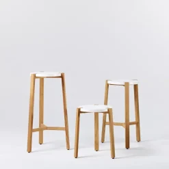 A2 Bar Stools*Happy Barstool low, , oak legs Turquoise