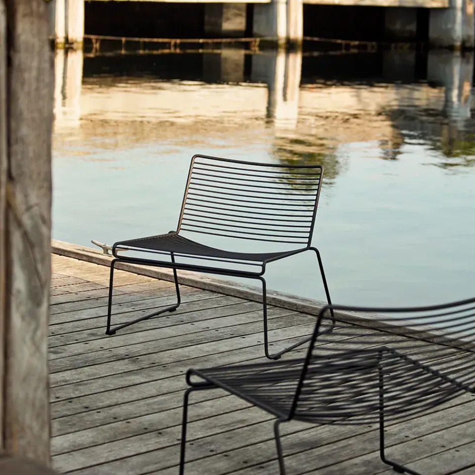 HAY Outdoor Lounge Furniture*Hee lounge chair, Rust Red