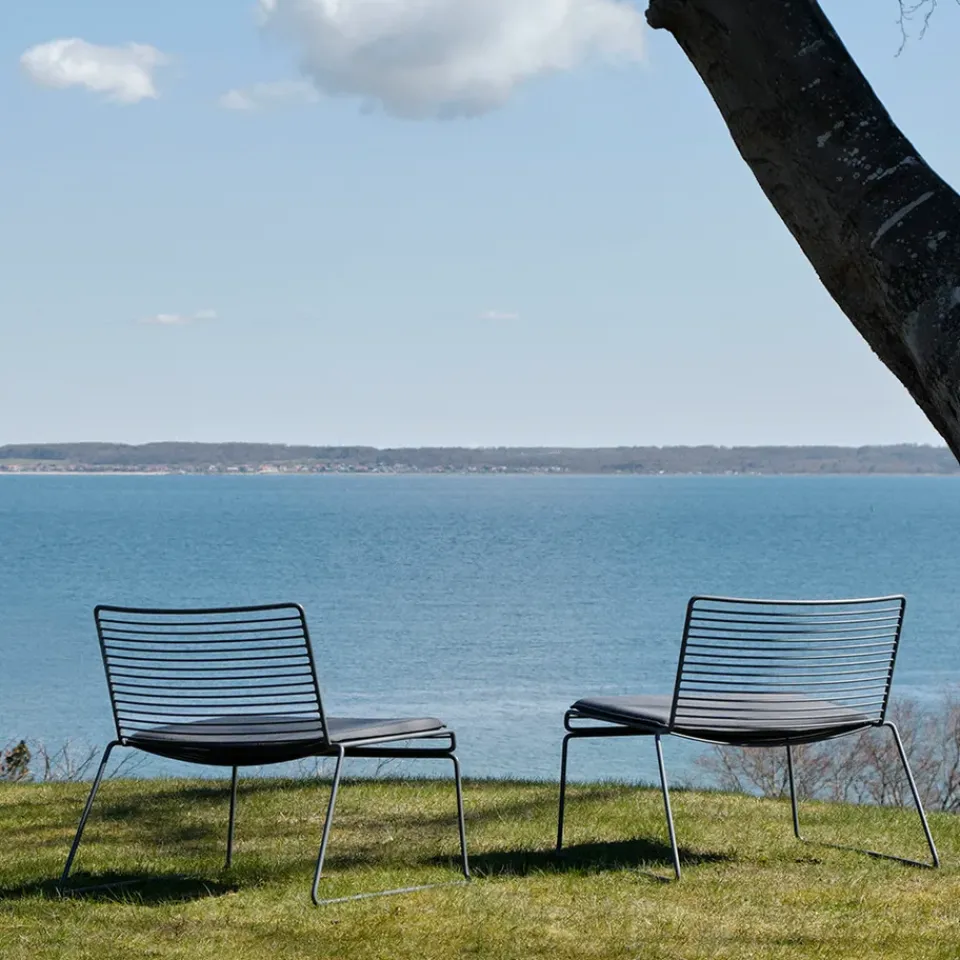 HAY Outdoor Lounge Furniture*Hee lounge chair, Rust Red