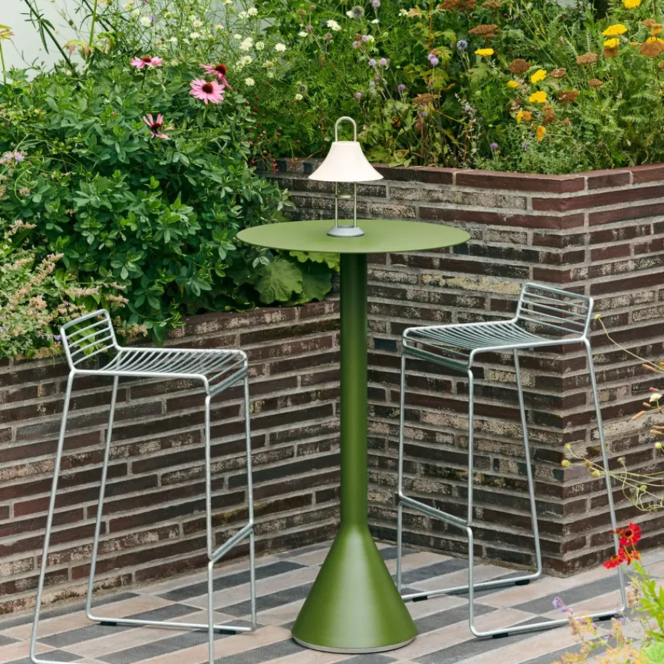 HAY Bar Stools*Hee Low barstool 65 cm, Galvanized Silver-coloured