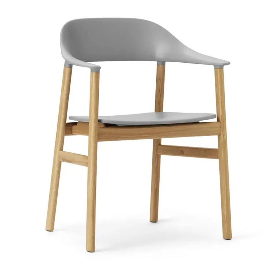 Normann Copenhagen Chairs*Herit armchair oak, Grey