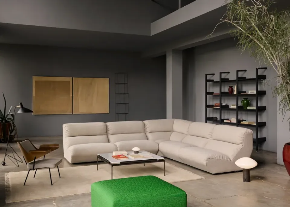 &Tradition Sofas*Hi Lo AV54 modular sofa center module, Grain 61229 Beige