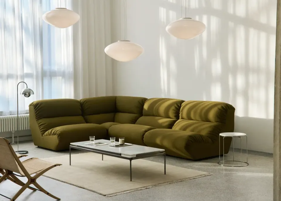 &Tradition Sofas*Hi Lo AV55 modular sofa corner module, Mylla 0971 Brown