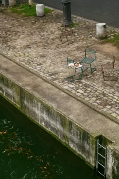 Grythyttan Stålmöbler Balcony Furniture*High Tech chair, Chestnut Brown