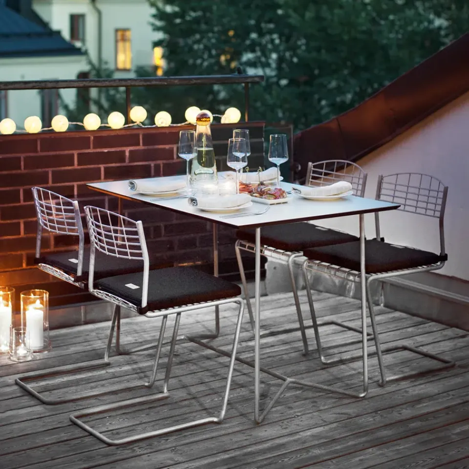 Grythyttan Stålmöbler Seating|Balcony Furniture*High Tech chair, Hot-dip Galvanized Grey