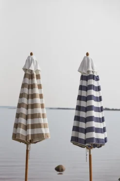 1898 Sun Protection*Hisshult parasol Ø270 cm, stripe-teak Beige