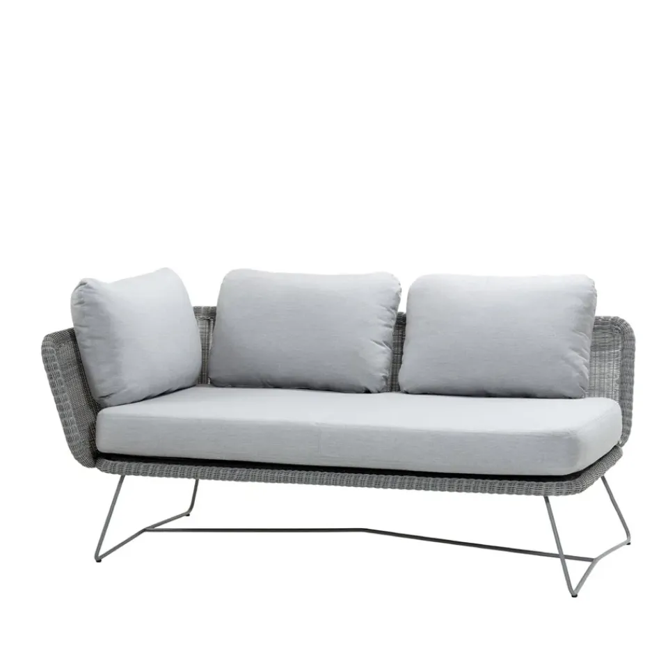 Cane-line Garden Sofas & Garden Benches|Outdoor Lounge Furniture*Horizon modular sofa, Natté light , right Grey