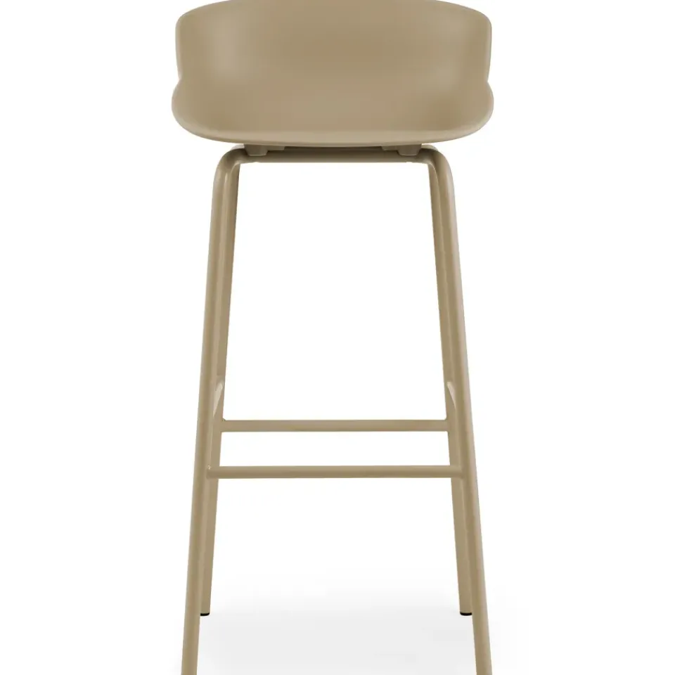 Normann Copenhagen Bar Stools*Hyg barstool metal legs 75 cm, Sand Beige