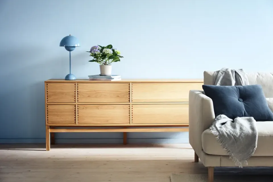 1898 Dressers & Sideboards*Hylte side table 6 drawers 172x73 cm, Oak Beige