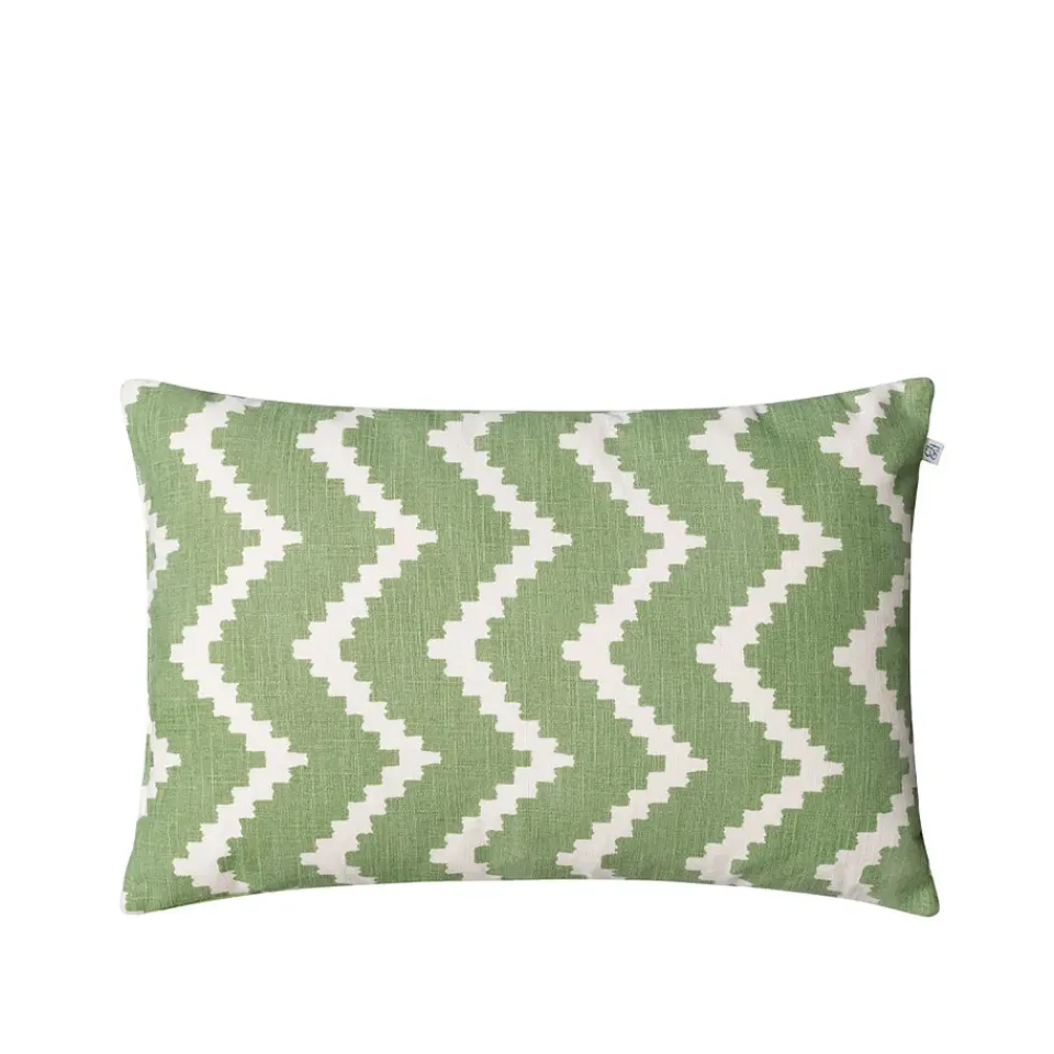 Chhatwal & Jonsson Garden Details & Accessories*Ikat Sema cushion, Sage/off white, 40 cm Green