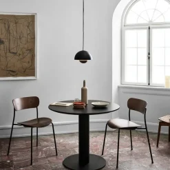 &Tradition Dining Tables*In Between SK11 dining table, Oak smoked oil matte black metal stand Beige