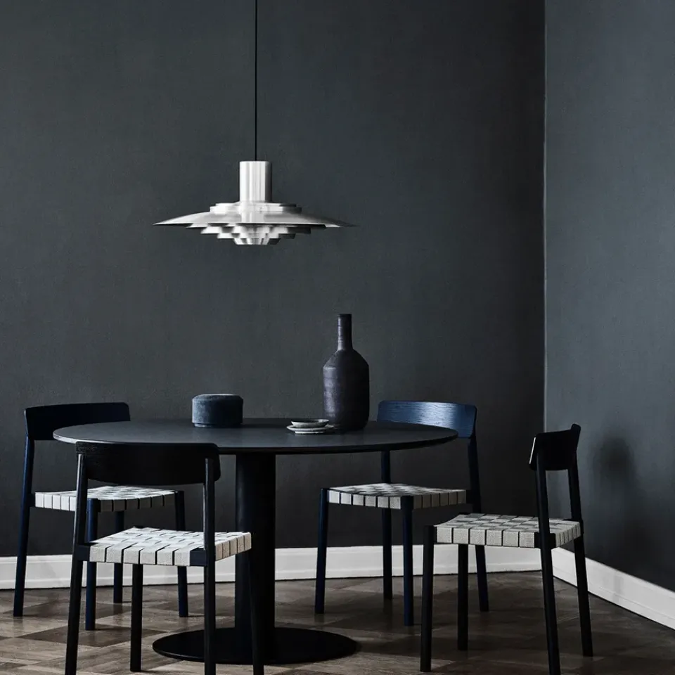 &Tradition Dining Tables*In Between SK12 dining table, Oak smoked oil matte black metal stand Beige