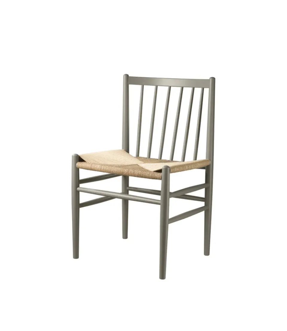 FDB Møbler Chairs*J80 chair, Beech moss painted-nature Grey